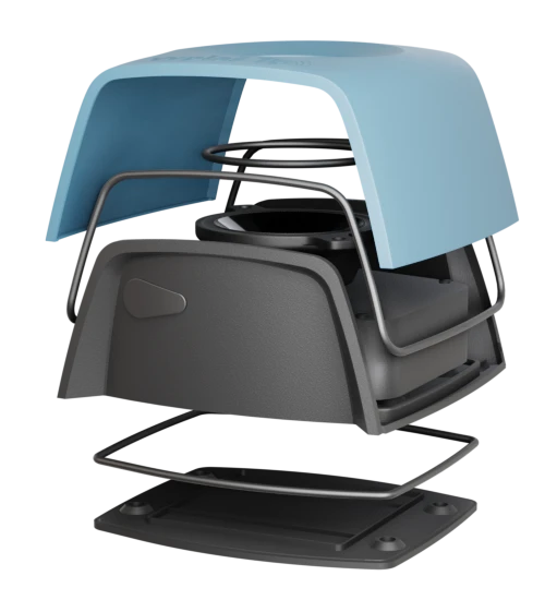 Plašič kún a myší - modrá farba