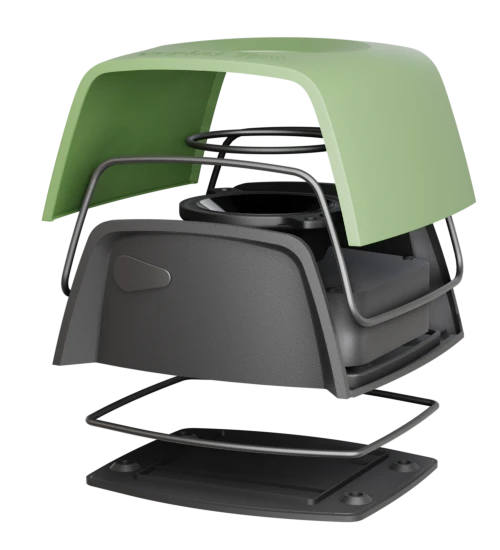 Plašič kún a myší - zelená farba